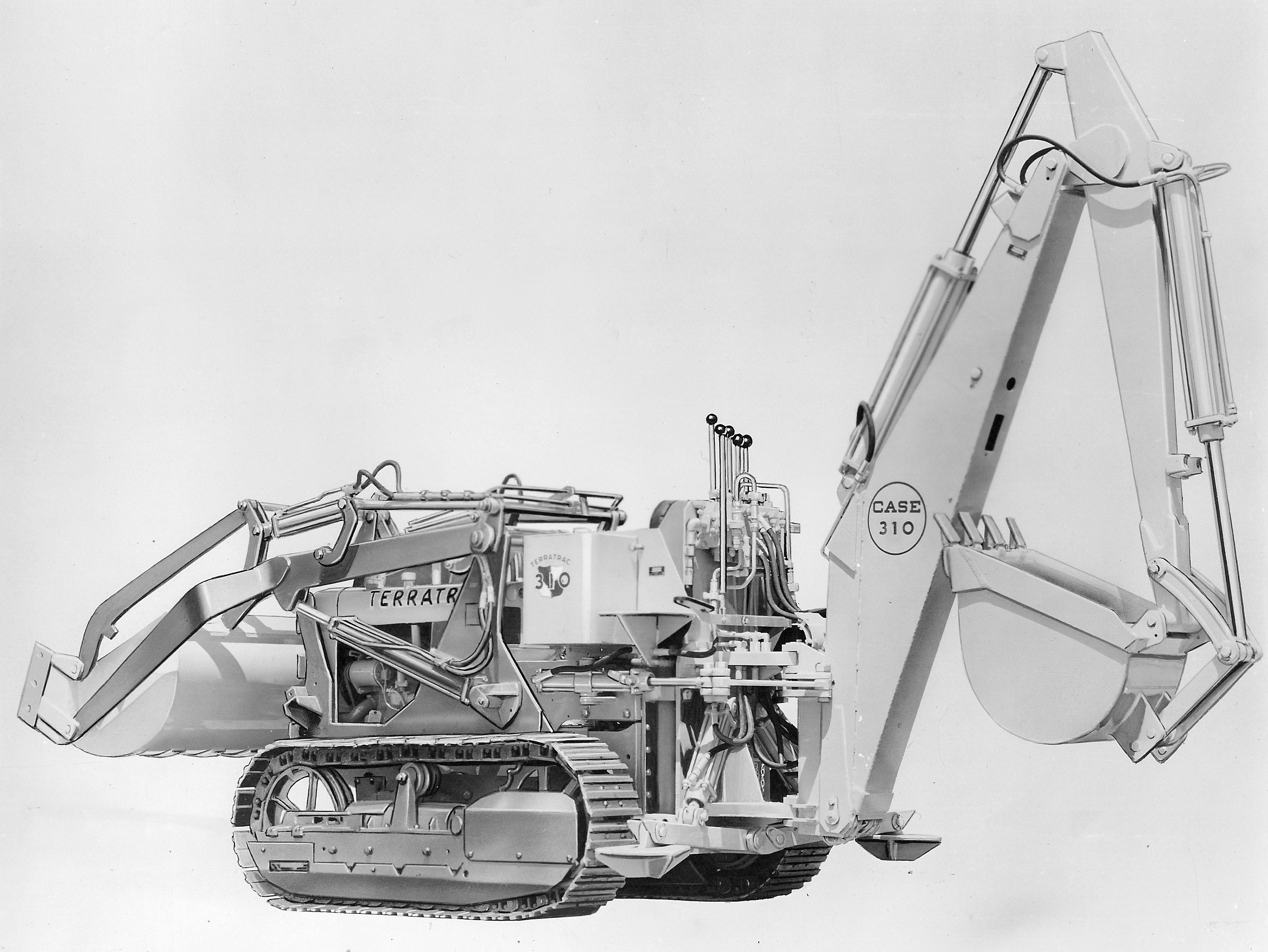 case ihi  macchine industriali Case-terratrac-model-310-dozer-and-backhoe-1956-pit-quarry