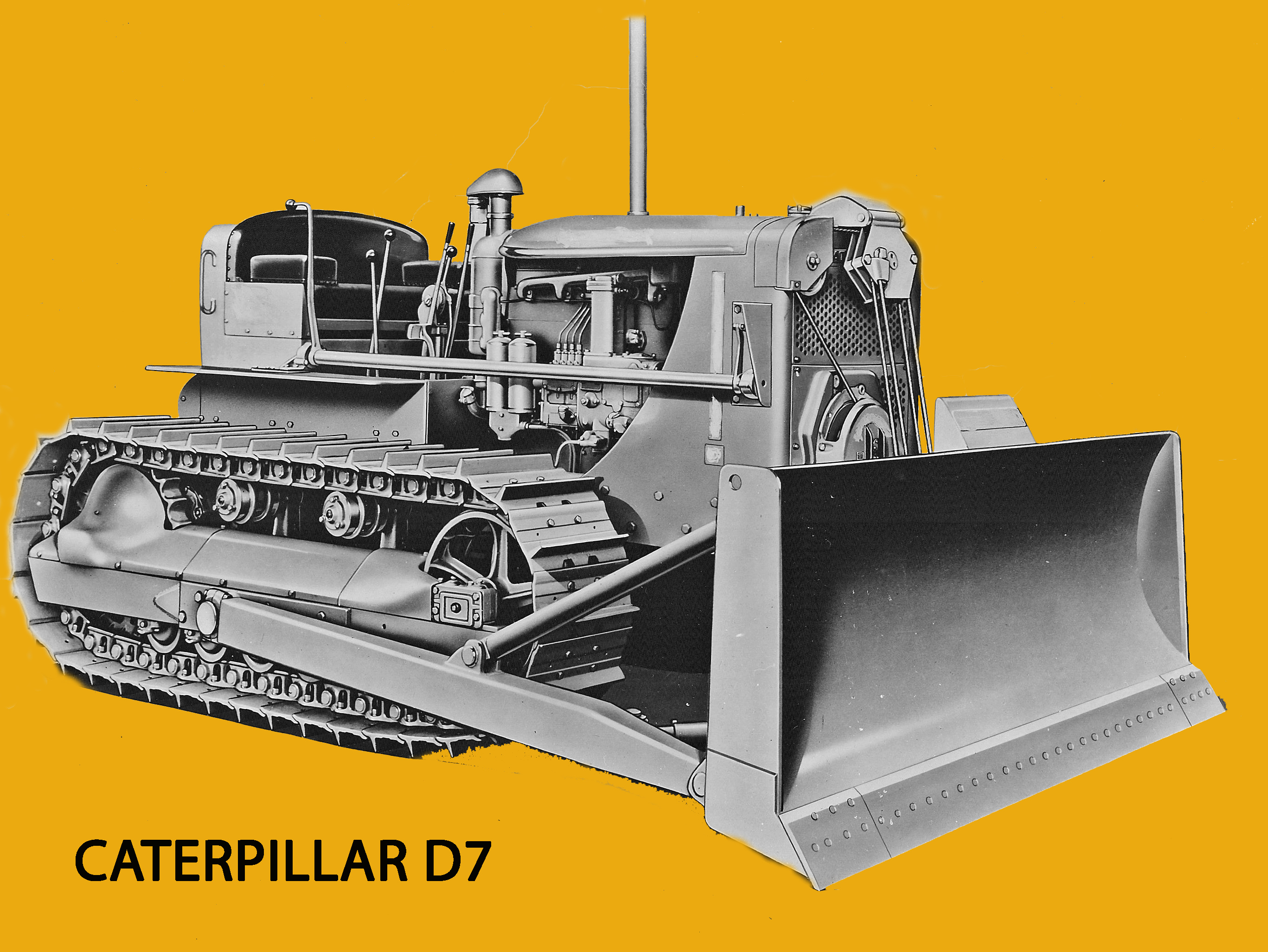 Traxcavator  macchine Caterpillar-d-7-3t-dozer-edgar-browning